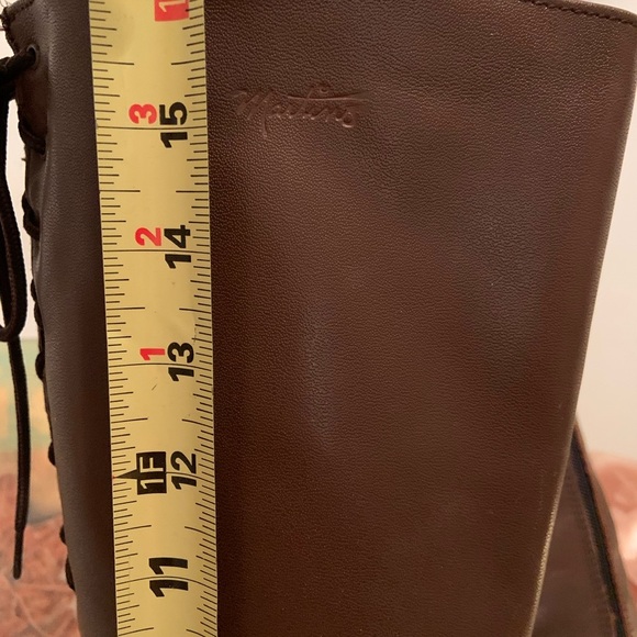 Martino tan leather lace boots size 8 - Picture 7 of 11